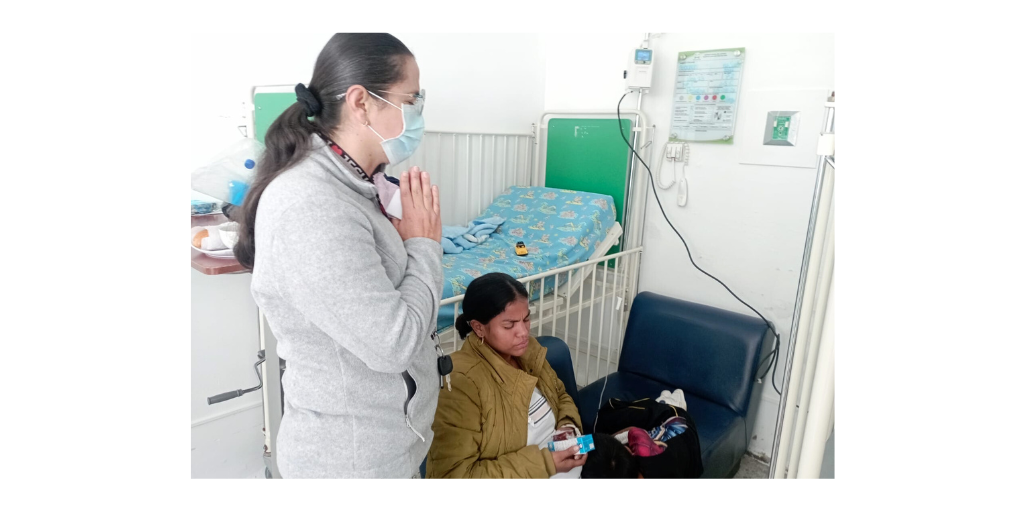 praying with patients